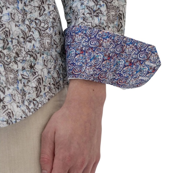 ROBERT GRAHAM Shirt Whitlock Flip Cuff Button Up - Picture 2 of 15
